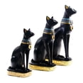thumbnail image 3 of Dserhfy Egyptian Goddess Bastet Cats Collectible Figurine Statue Home Office Decor, 3 of 7