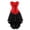 Red, variant on Steampunk Zip Tight Lace Bustiers Corset with Skirt Carnival Set for women Red XXS