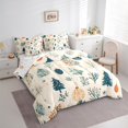 thumbnail image 3 of Manfei Rustic Leaves 7-Piece Bedding Comforter Set,Xmas Tree King Bedding Sets,Green Beige Bed Sheets For Girl,Luxury Bedroom Decor Reversible, 3 of 8