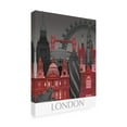 thumbnail image 2 of Trademark Fine Art 'London Elevations by Night Red' Canvas Art by Fab Funky, 2 of 3