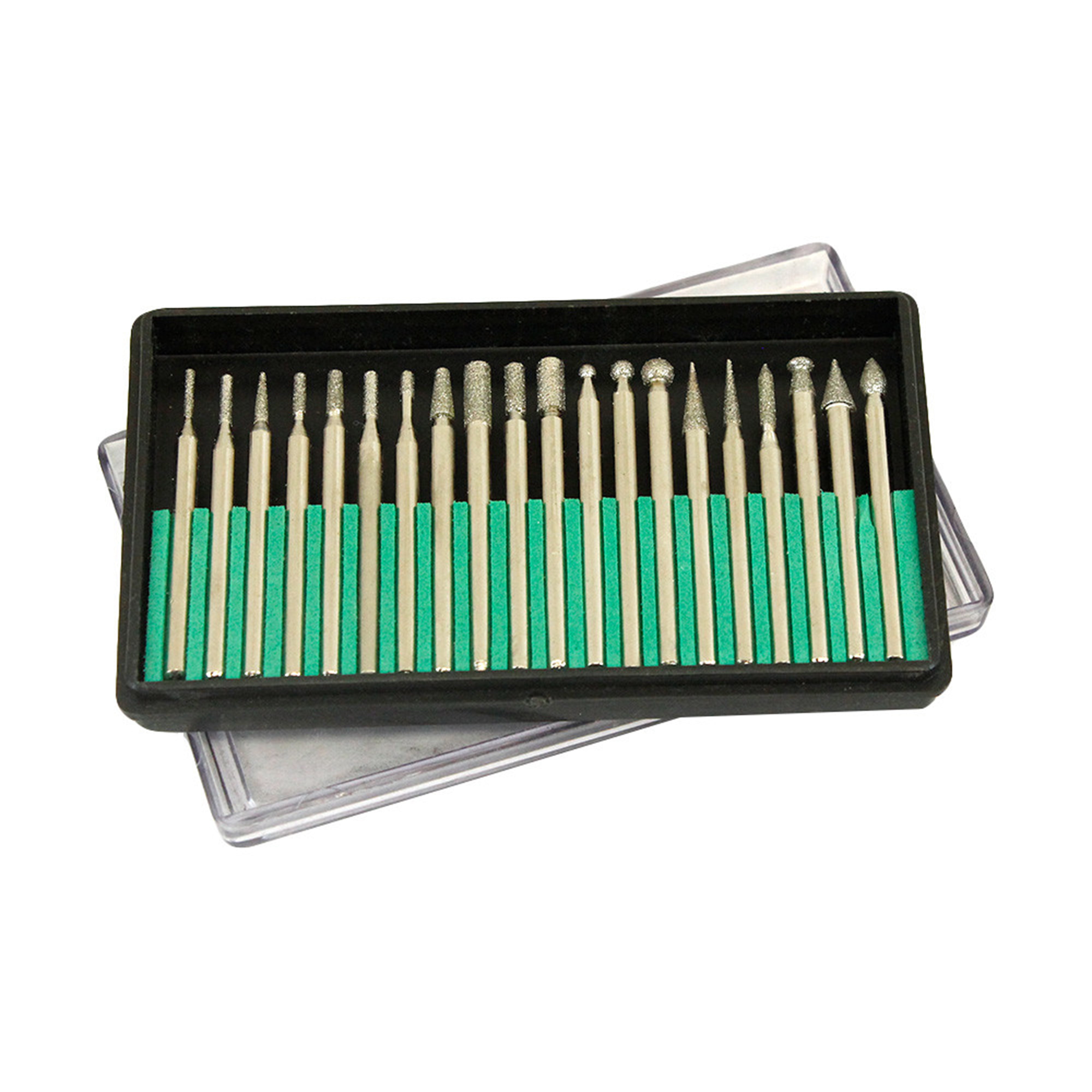PROLINEMAX 20 Pc 1//8 Diamond Abrasive Grinding Pin Set Diameter Shank Coating Milling Drilling Drill Set