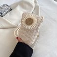 thumbnail image 3 of Bolso de paja de verano para teléfono móvil, bolso de moda para mujer, nuevo bolso pequeño, bolsos cruzados para mujer, superventas, 3 of 5