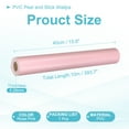 thumbnail image 2 of Uxcell Peel and Stick Wallpaper 22" x 394" Waterproof Frosted Wall Paper Rose Pink, 2 of 7