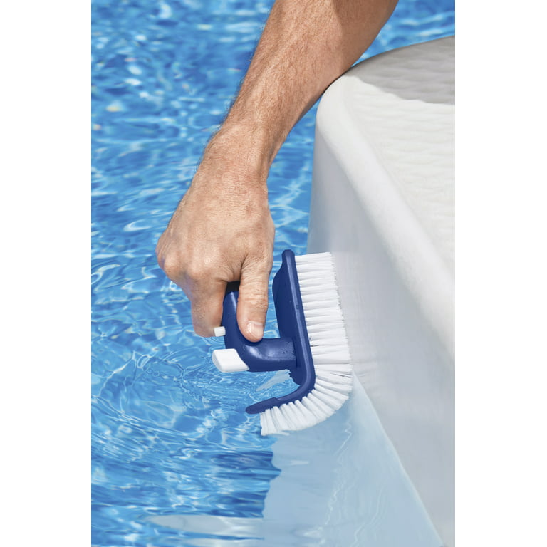 Pool Step and Corner Cleaning Brush with Adjustable Handle Rotation — TCP  Global
