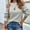 Gray, variant on Sexy Crossover Halter Sweaters for Women Pullover Casual Solid Long Sleeve Knitted Versatile Sweater Tops