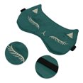 thumbnail image 3 of Unique Bargains Cartoon Cat Style Sleep Mask Eye Shade Cover Dark Green, 3 of 6