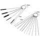 thumbnail image 3 of Carburetor Carbon Dirt Jet Remove 10 Cleaning Needles And 5 Brushes Tool Kits For Car Motor(15pcs), 3 of 5
