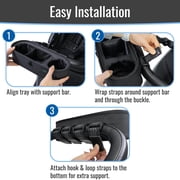 Habitat Universal Insulated Cup Holder Divided Compartment Non-Slip Straps Stroller Snack Tray for Most Strollers