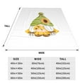 thumbnail image 3 of Salouo Sunflower Gnomes Print Bed Blankets,Flannel Blanket Comfortable Air Conditioning Blanket Lightweight Blanket for Sofa Bed Travel & Couch -80"x60", 3 of 8
