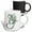 Multicolor, variant on 3drose, Green Boho Lily Monogram Initial G, 11oz Two-tone Red Mug