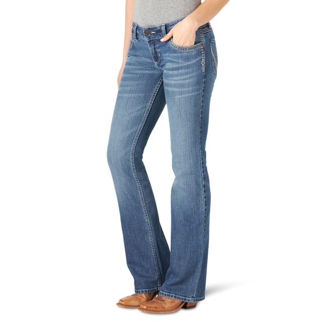 Botas Jeans Wrangler para mujer, estilo retro, estilo Sadie, talle bajo, corte