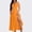 Orange, variant on QUNYINEY Dresses for Women 2025 Casual Sleeveless Solid A-Line Dress Empire Waist Split Hem Square Neck Maxi Sundress