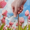 thumbnail image 3 of FREEAMG Spring Pink Tulip Flowers Puzzle for Adults 500 Piece Puzzles Game DIY Toys Creative Gift Home Decorations, 3 of 7