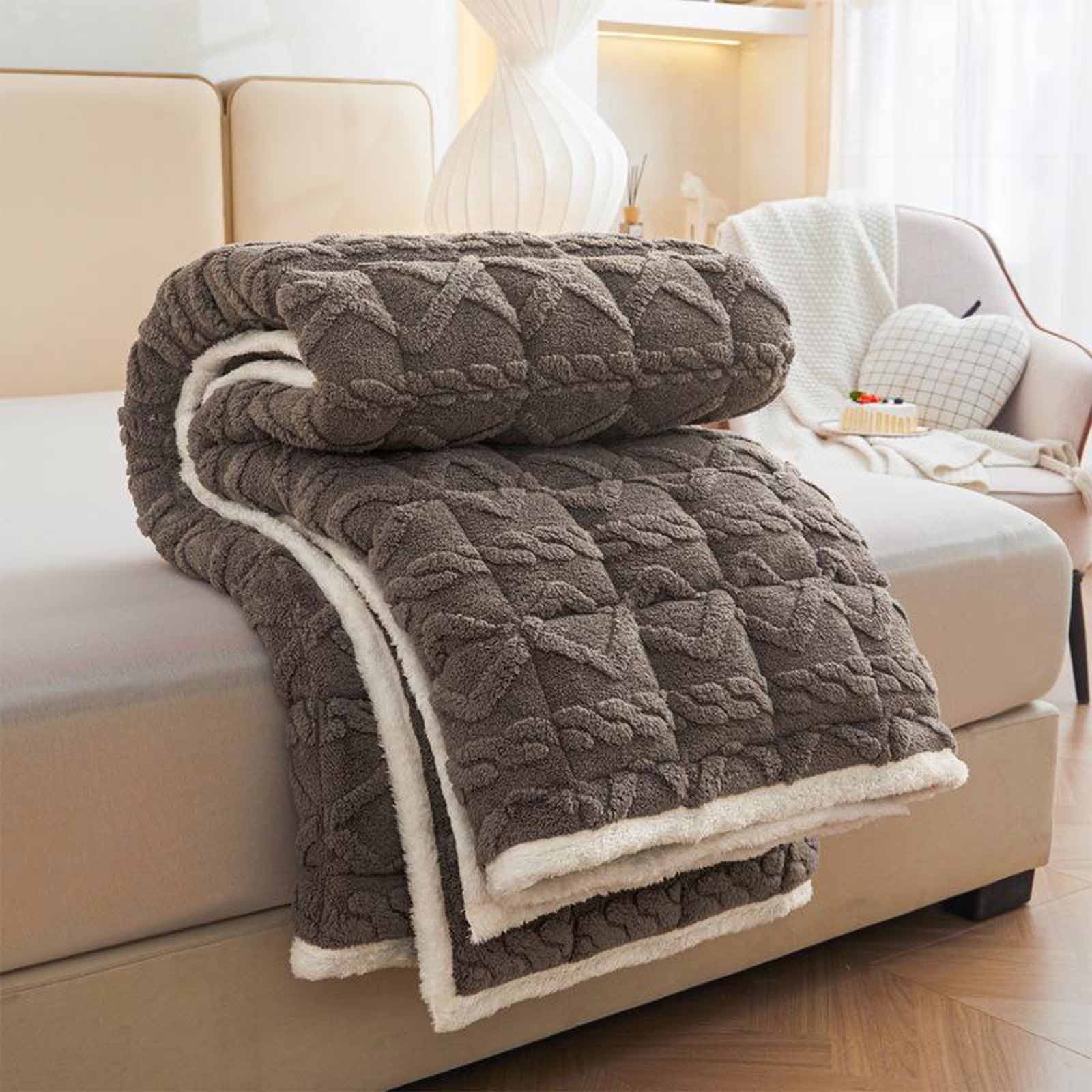 Taffeta Mattress, 2025 New Winter Warm Tatami Mat, Breathable Washable Mattress, Topper Student Dormitory Cotton Padded Mattress, 70.8x78.7in