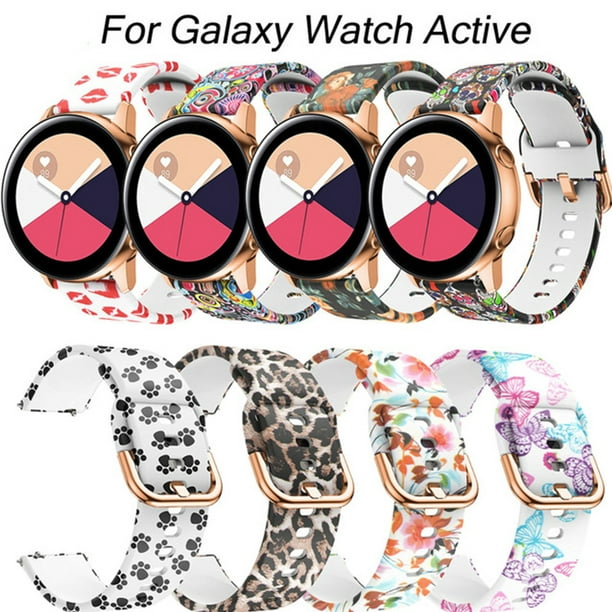 Bracelet de bracelet en Silicone de Remplacement pour Samsung Galaxy Montre de Remplacement Actif Bracelets de Bracelet de Sport en Silicone Souple, Bracelet de Bracelet de Remplacement pour Femmes