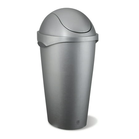 - Umbra Swinger 12-Gallon Swing-Top Waste Can, Nickel