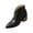 Black, variant on Willtoo Womens V-Cut Pointed Toe Ankle Boots Back Zipper Block Heel Non Slip Short Booties Vintage Fashion Dress Boots