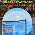 thumbnail image 3 of Quiet & Energy-Efficient 4.5 Cu. Ft. Black Compact Refrigerator – Single Door Mini Fridge with Adjustable Shelves, Ideal for Dorm, Office, Bar | 4.5 Single Door BC-128 Black US Standard, 3 of 6