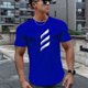 thumbnail image 4 of Camiseta de manga corta para hombre, ropa deportiva para correr, de malla, de entrenamiento, Tops de alta calidad, 2023, 4 of 5