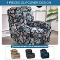 thumbnail image 4 of Recliner Slipcovers -Pieces Lazyboy Recliner Covers Recliner Couch Covers Recliner Chair Cover Non Slip Reclining Slipcovers with Storage Pockets Furniture Protector for Living Room, 4 of 8
