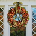 thumbnail image 7 of Thanksgiving Artificial Flower Wreath Decoration Idyllic Wall Hanging, Handmade By Experienced Workers With Attention To Every Detail, Environmental Materials Small Flowers, 7 of 7