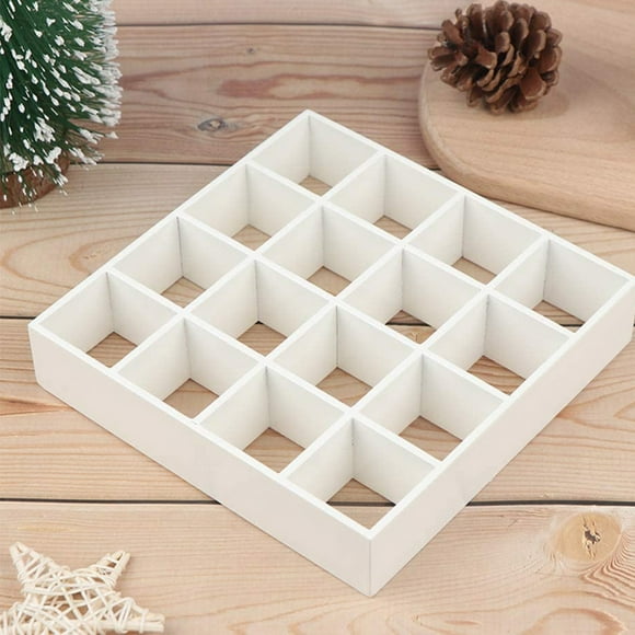 Mini Shelf Wooden 1/12 Decoration Miniature Stuff DIY Accessory House Shelf Furniture Models Exquisite 16-grid Rack Model for Scene Layout