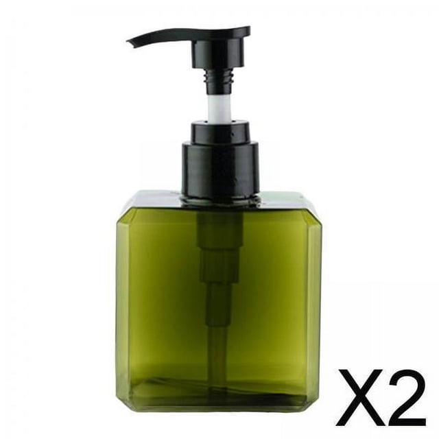 Dispensador de Jabón Transparente, Envase Recargable, Fórmula Nutritiva, Contenedor para Higiene de Manos , 2 piezas
