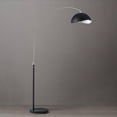 thumbnail image 4 of Luna Bella Arc Floor Lamp - 92 Antique Nickel Matte Black/Silver Leaf Shade, 4 of 6