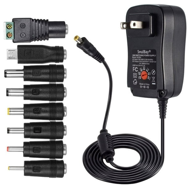 Universal adapter from 230V (AC) to 3.0-12V (DC) - Wood, Tools & Deco