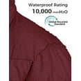 thumbnail image 2 of Wantdo Women's Plus Size Winter Jacket Quilted Winter Coat Windproof Puffer Jacket with Detachable Hood Wine Red 4XL, 2 of 7