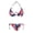 Abstract Splatter Pattern, variant on Pastel Camouflage Pattern Two Piece Bikini Set Sexy Backless Swimwear Quick Dry Adjustable Halter Tie Side Design Perfect for Beach