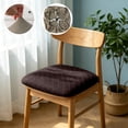 thumbnail image 6 of JHyouerji Dining Chair Seat Cover 19×14 Inch,Coffee Waterproof Slipcover with Fixed Straps,Washable Anti Stain Chair Cushion Protector for Home Restaurant Hotel, 6 of 7