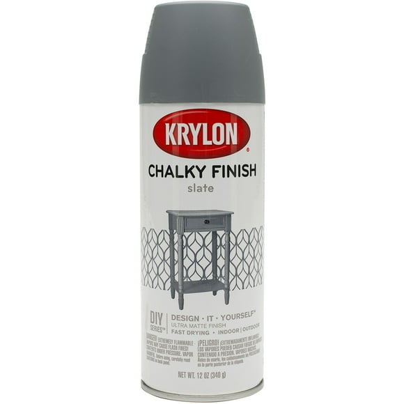 Chalky Finish Aerosol Spray Paint 12oz-Anvil Gray