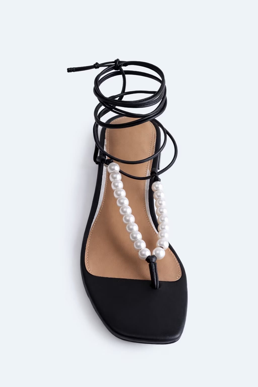 Free Assembly Women's Beaded Wrap Sandals