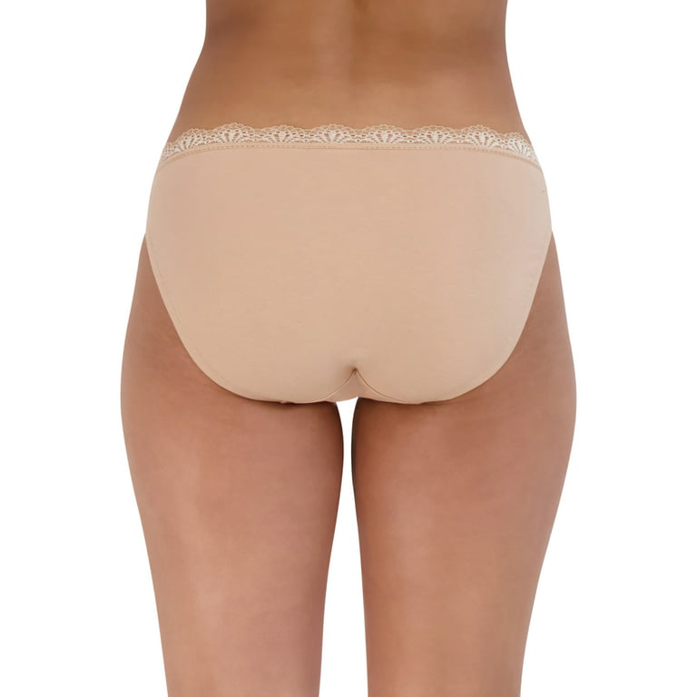 Best Fitting Panty Women's Cotton Stretch Bikini, 4 Pack 