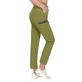thumbnail image 3 of Little Donkey Andy Women's Ultra-Stretch Quick Dry Lightweight Ankle Pants Drawstring Active Travel Hiking Olive S, 3 of 7