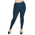 thumbnail image 6 of SlimMe Dark Wash Bamboo Blend Denim Jeggings - Womens - Female, Q1/Q2, Dark Wash, 6 of 9