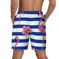 thumbnail image 4 of Gaeub Pink Flamingo Mens Swim Trunks Stretch Beach Shorts Quick Dry for Men Swim Shorts Swimwear with Pockets- 3X-Large, 4 of 9