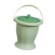 thumbnail image 5 of Urinario de noche, jarra para orina con tapa y asa, orinal, orinal, botella para orinar. Verde Con Anillo, 5 of 9