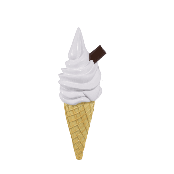Hanging Soft Serve Vanilla Ice Cream Over Sized Statue
