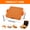 Orange, variant on LINFANG Microwave Toastie Sandwich Maker Wireless Toastie Maker Nonstick Plate Sandwich Maker Heatwave Technology Sandwich Toaster for Cooking Delicious Crispy Sandwiches