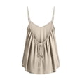 thumbnail image 2 of BFHHYA Girls Cotton Linen Tank Tops Spaghetti Strap Sleeveless Shirts Summer Backless Shirts with Back Tie for Girls 5-14 Years, 2 of 7
