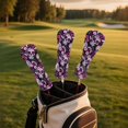 thumbnail image 3 of Yuyamidu Hippie Skull Golf Club Head Covers Driver Headcover Hybrid Headcover Fairway Wood Head Covers Fashion Golf Headcovers PU Leather for Golf Clubs, 3 of 8