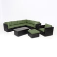 thumbnail image 1 of Innesbrook Collection 9-Piece Aluminum Patio Conversation Set with Green Cushions, 1 of 2