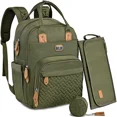 thumbnail image 4 of Large Capacity Green Baby Backpack with Multi-functional Pockets for Moms & Dads, 4 of 5