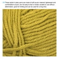 thumbnail image 3 of Unique Bargains Fil Acrylique Jaune Foncé, Lot de 2 Écheveaux de 50 g, 3 of 7