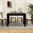 thumbnail image 4 of Costway Table à Manger Extensible 47 Pouces-62 Pouces pour 4 à 8 Personnes pour Salle à Manger Bureau à Domicile Noir, 4 of 10