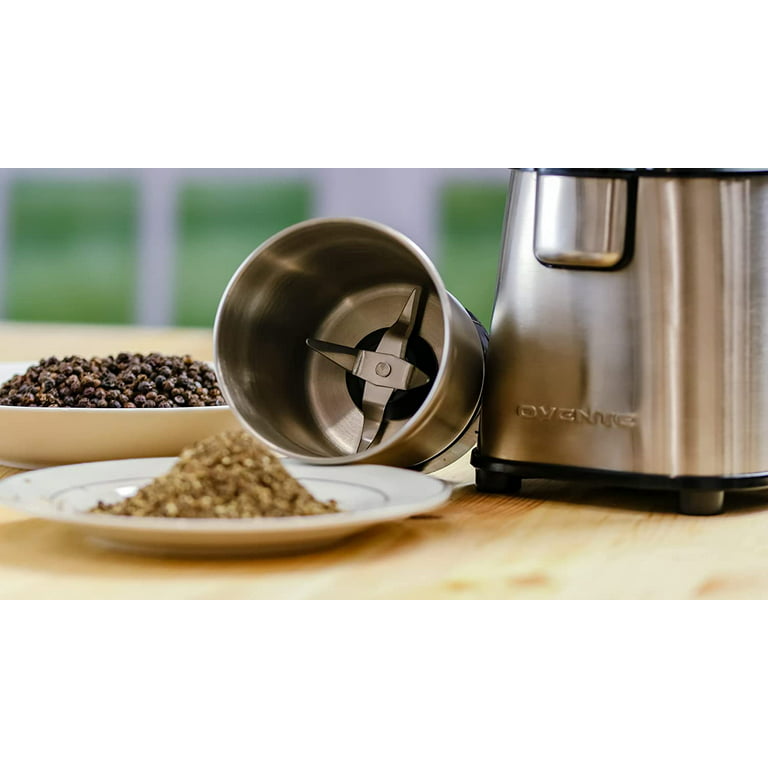 Ovente Stainless Steel Grinding Bowl with 4 Blade 2.1 Ounce, Easy to Clean, Grinder Attachment for CG620 Coffee Grinder, Perfect Grind for Coffee