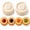 Round, variant on Christmas Tree Pastry Molds 2-in-1 Double Ended Mooncake Cookie Press Mold, Shaper Round Thumbprint Cookie Press Detachable Easy Release Abs Baking Tool for Homemade