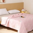 thumbnail image 3 of Ohufall Cooling Comforter Cotton Comforter Throw Blanket Thin Summer Bedding Washed Washable Quilt Core Student Bedroom, 3 of 6